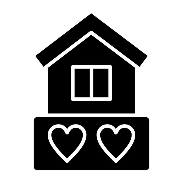 Diseño vectorial Estilo del icono de la casa de los sueños