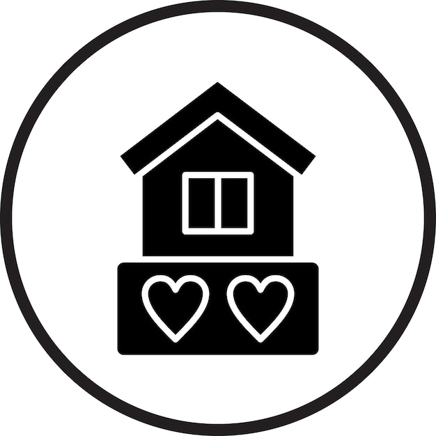Diseño vectorial Estilo del icono de la casa de los sueños