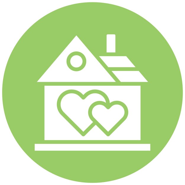 Diseño vectorial Estilo del icono de la casa de los sueños