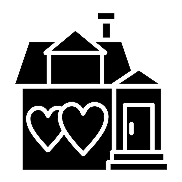 Diseño vectorial Estilo del icono de la casa de los sueños