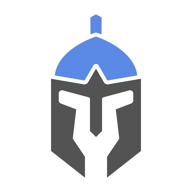 Diseño vectorial Estilo del icono del casco romano
