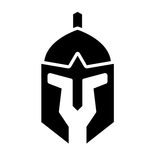 Diseño vectorial Estilo del icono del casco romano
