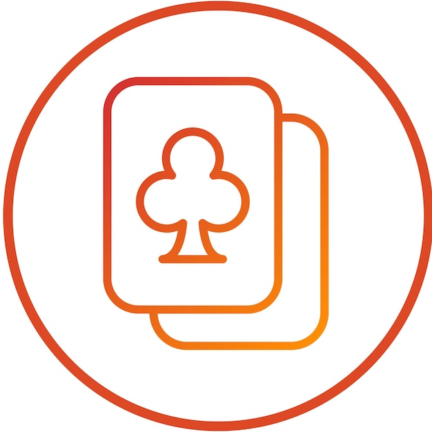Diseño vectorial de estilo de icono de casino