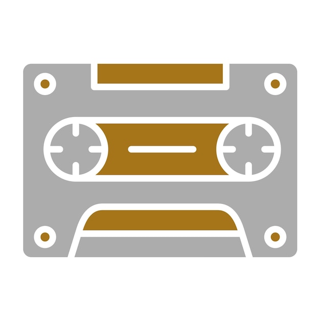 Diseño vectorial Estilo de icono de cassette