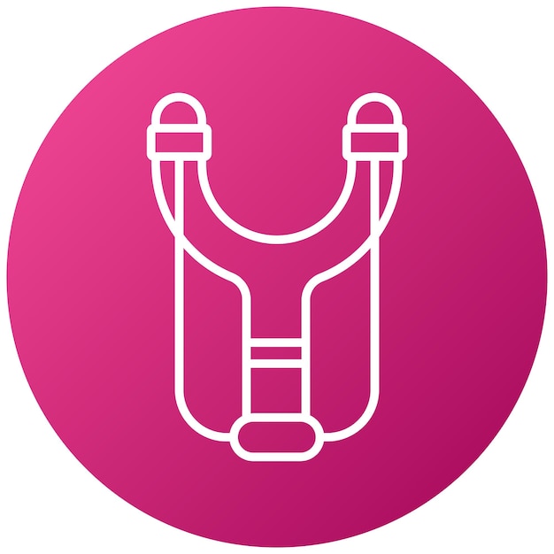 Diseño vectorial Estilo del icono de la catapulta
