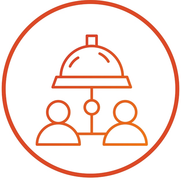 Diseño vectorial Estilo de icono de catering corporativo