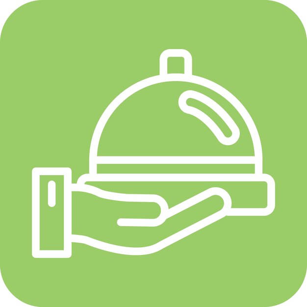 Diseño vectorial Estilo de icono de catering
