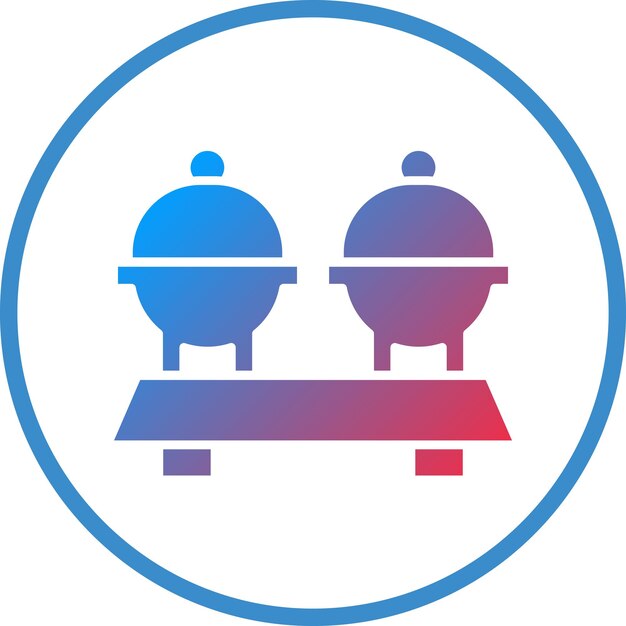 Diseño vectorial Estilo de icono de catering