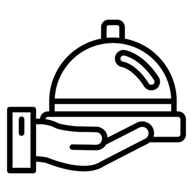 Diseño vectorial Estilo de icono de catering