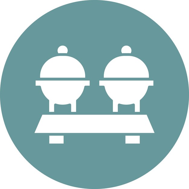 Diseño vectorial Estilo de icono de catering