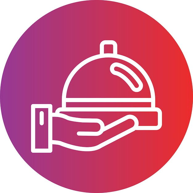 Diseño vectorial Estilo de icono de catering