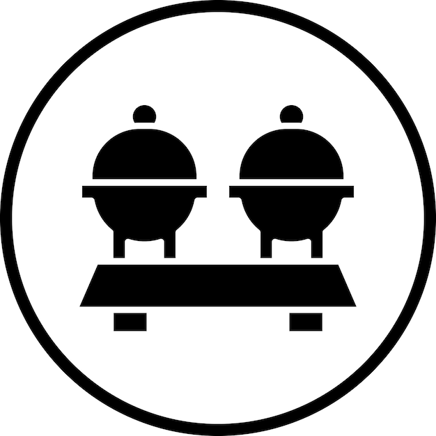 Diseño vectorial Estilo de icono de catering