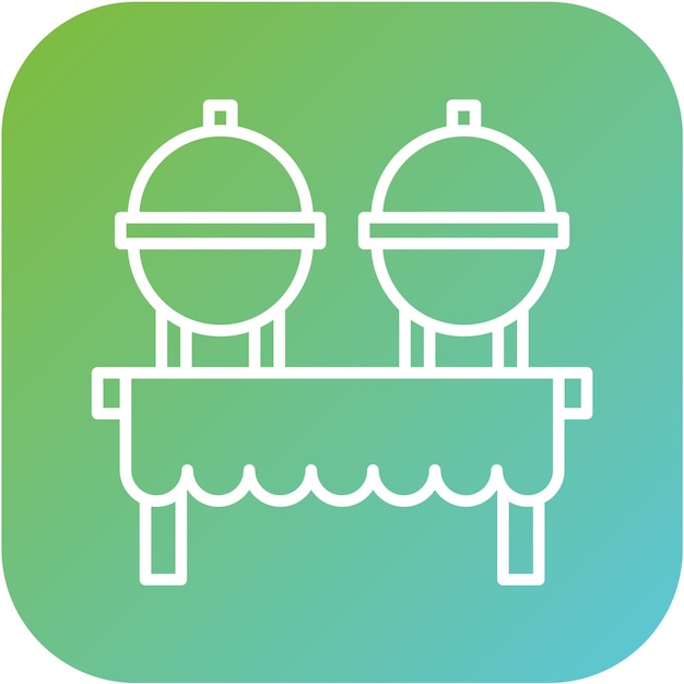 Diseño vectorial Estilo de icono de catering