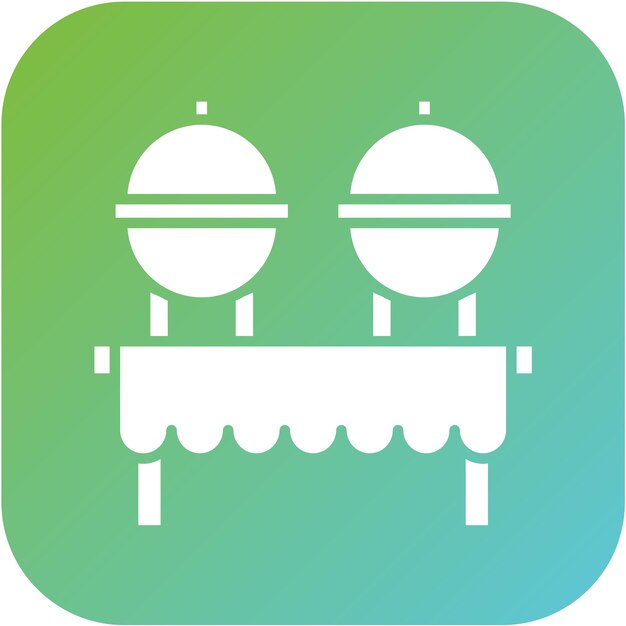 Diseño vectorial Estilo de icono de catering
