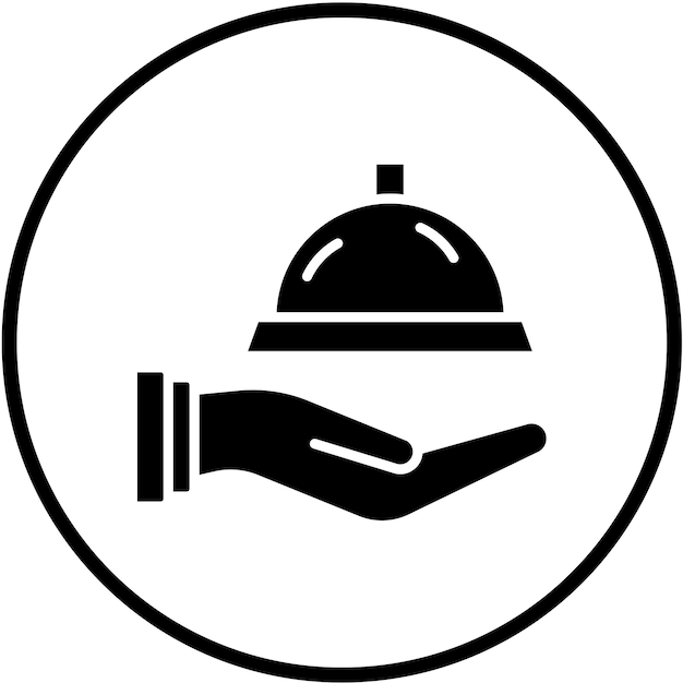 Diseño vectorial Estilo de icono de catering