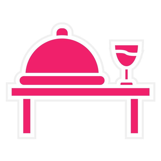 Diseño vectorial Estilo de icono de catering