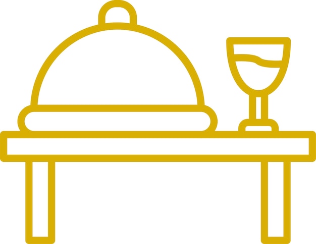 Diseño vectorial Estilo de icono de catering