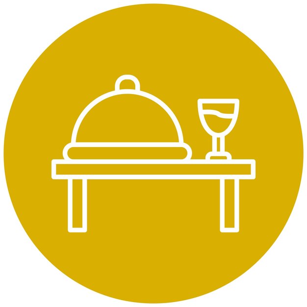 Diseño vectorial Estilo de icono de catering