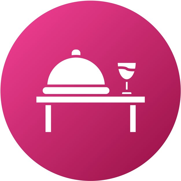 Diseño vectorial Estilo de icono de catering