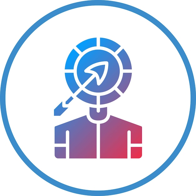 Diseño vectorial de estilo de icono de caza de cabezas