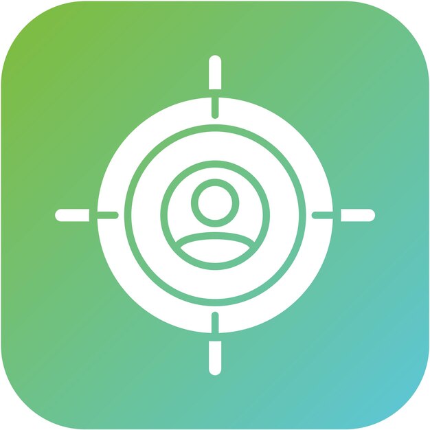 Diseño vectorial de estilo de icono de caza de cabezas