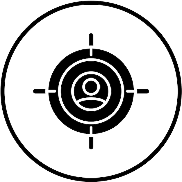 Diseño vectorial de estilo de icono de caza de cabezas