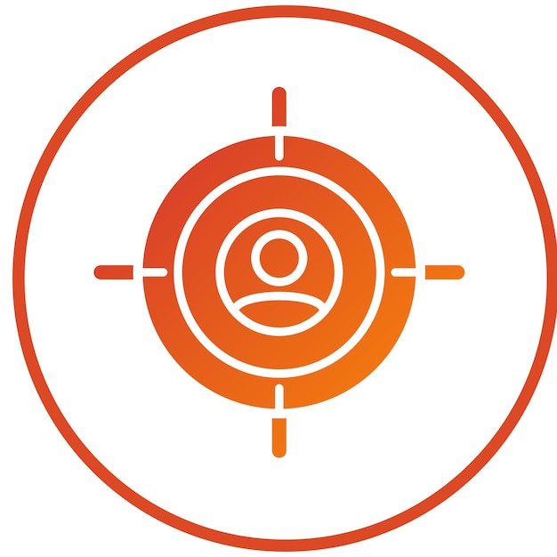 Diseño vectorial de estilo de icono de caza de cabezas