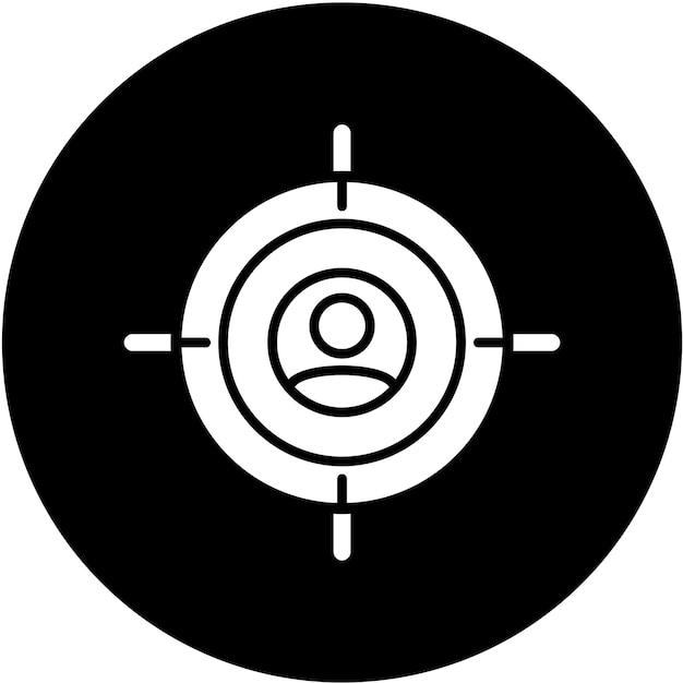 Diseño vectorial de estilo de icono de caza de cabezas