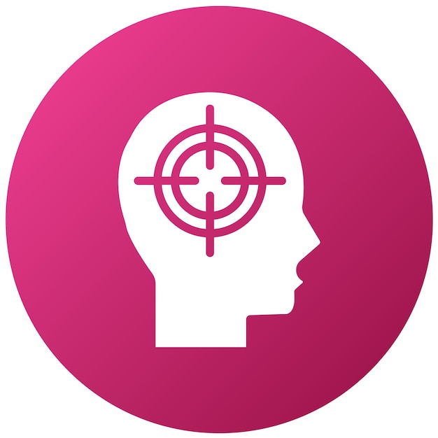 Diseño vectorial de estilo de icono de caza de cabezas