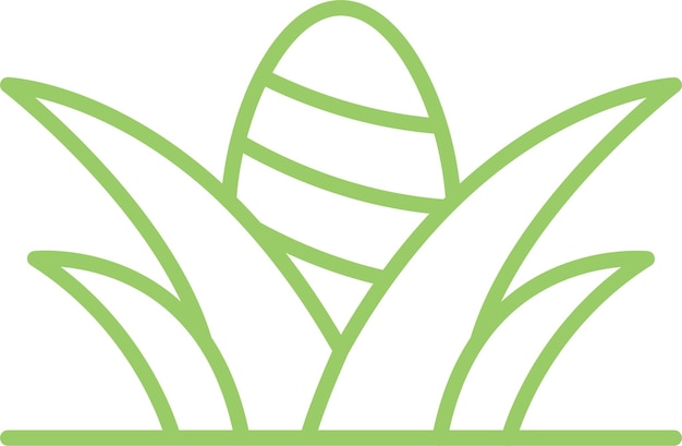 Diseño vectorial Estilo del icono de caza de huevos