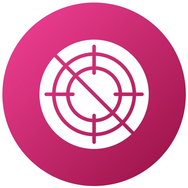 Diseño vectorial sin estilo de icono de caza
