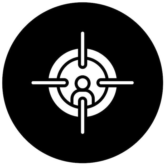 Diseño vectorial de estilo de icono de caza