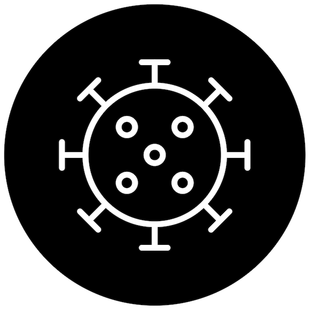 Diseño vectorial Estilo del icono de cazador de virus