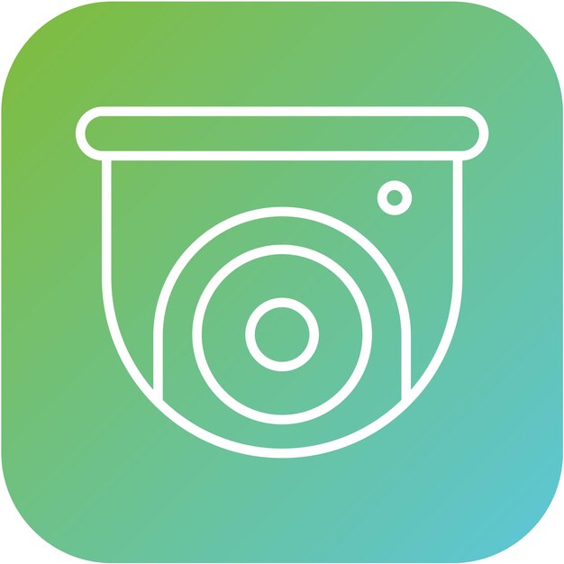 Diseño vectorial del estilo del icono de CCTV