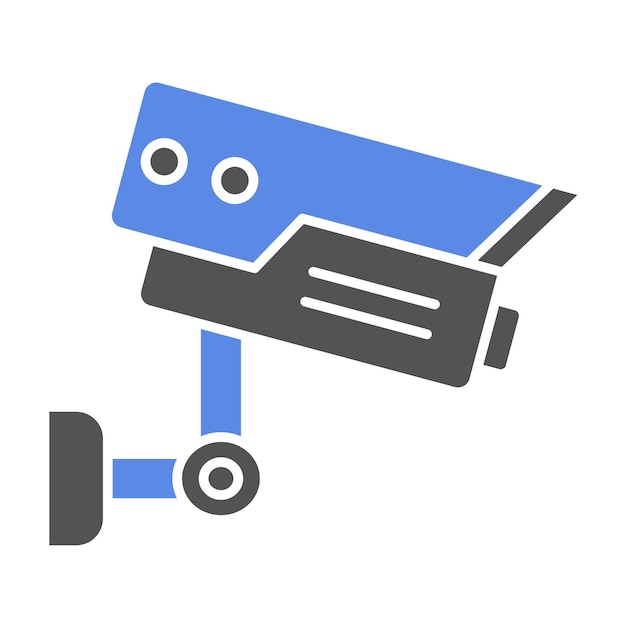 Diseño vectorial de estilo de icono de CCTV