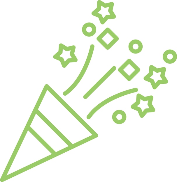 Diseño vectorial Estilo del icono de celebración