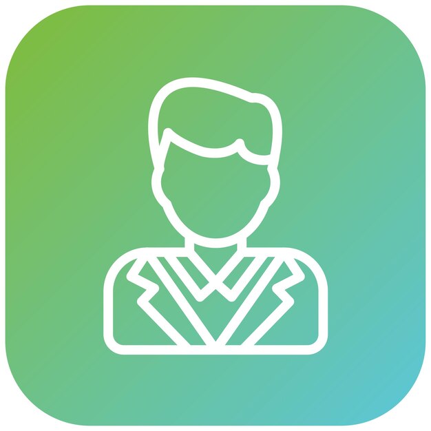 Diseño vectorial Estilo de icono de celebridad masculino