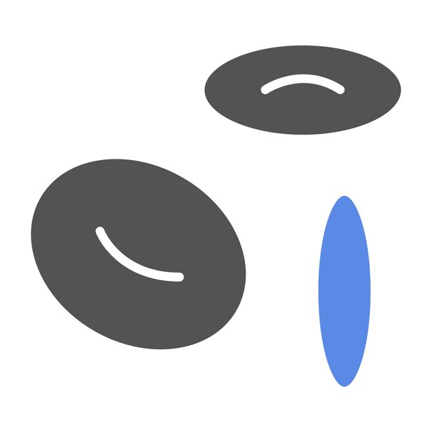 Diseño vectorial Estilo del icono de las células sanguíneas