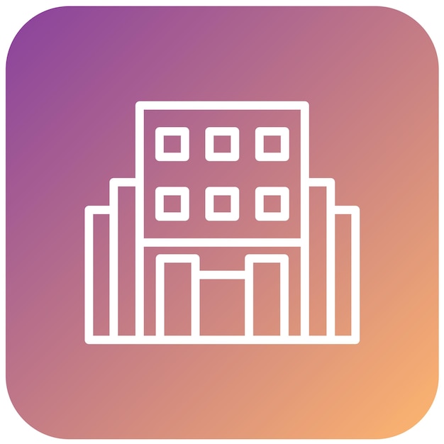 Diseño vectorial Estilo del icono del centro comercial