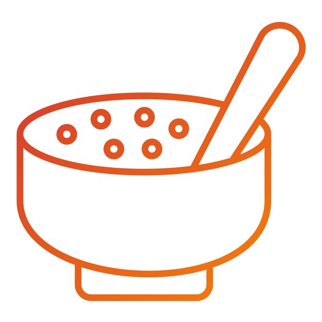 Diseño vectorial Estilo de icono de cereal