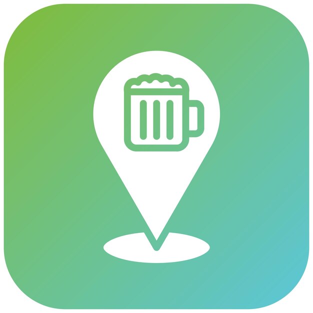 Diseño vectorial Estilo de icono de cerveza local