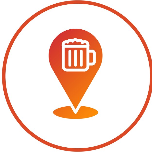 Diseño vectorial Estilo de icono de cerveza local