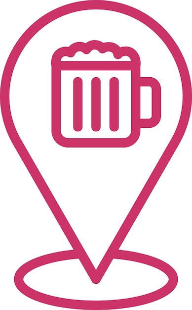 Diseño vectorial Estilo de icono de cerveza local