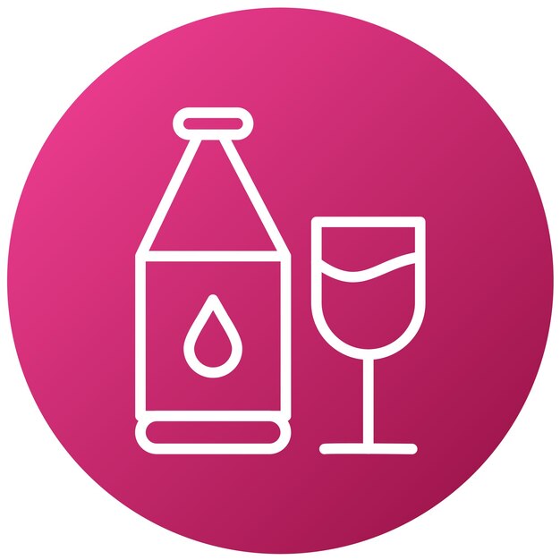 Diseño vectorial del estilo del icono de la cerveza