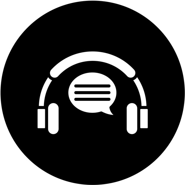 Diseño vectorial de estilo de icono de chat en vivo