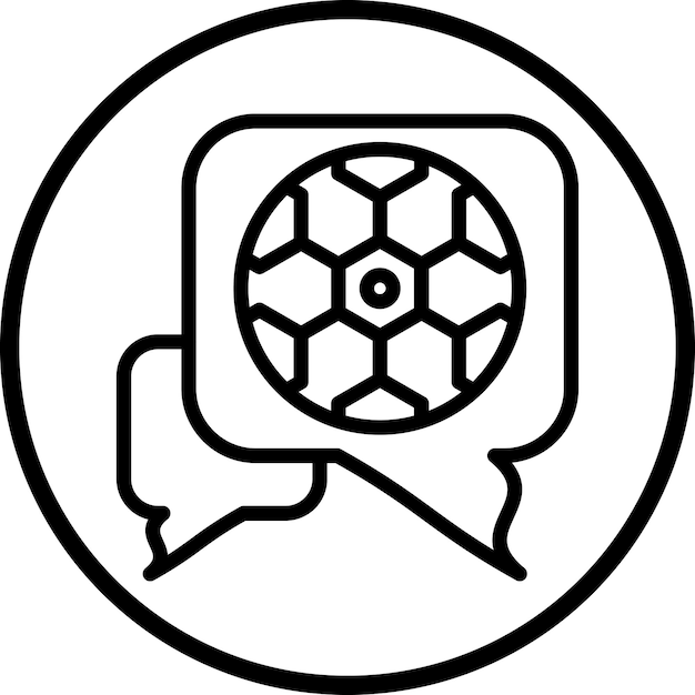 Diseño vectorial del estilo del icono del chat