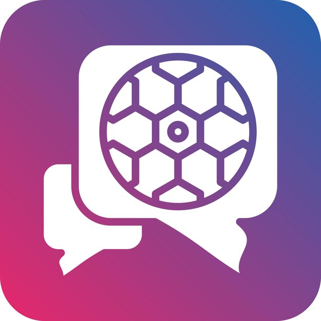 Diseño vectorial del estilo del icono del chat
