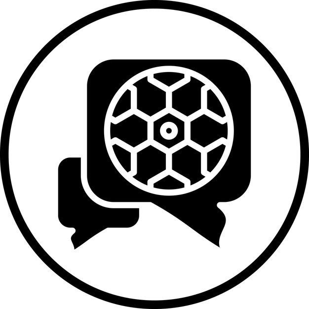 Diseño vectorial del estilo del icono del chat