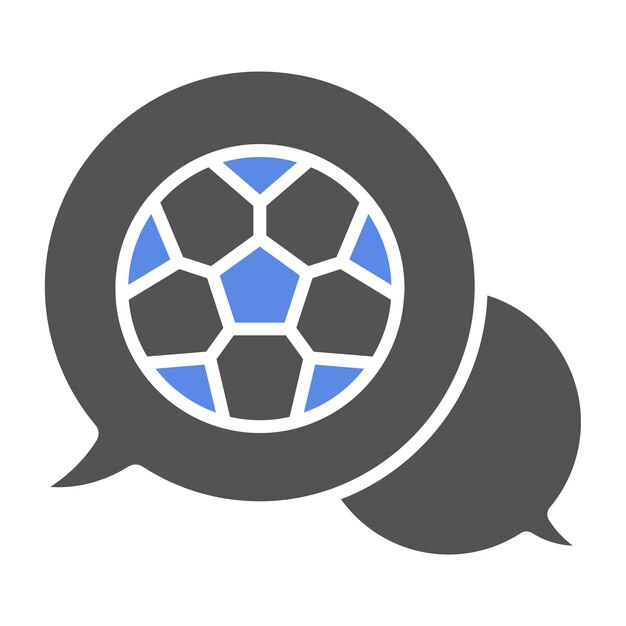 Diseño vectorial del estilo del icono del chat