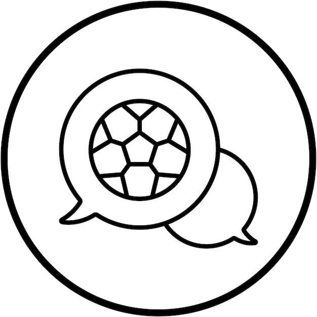 Diseño vectorial del estilo del icono del chat